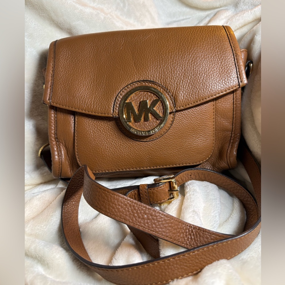 Michael Kors Tan Leather Shoulder Bag